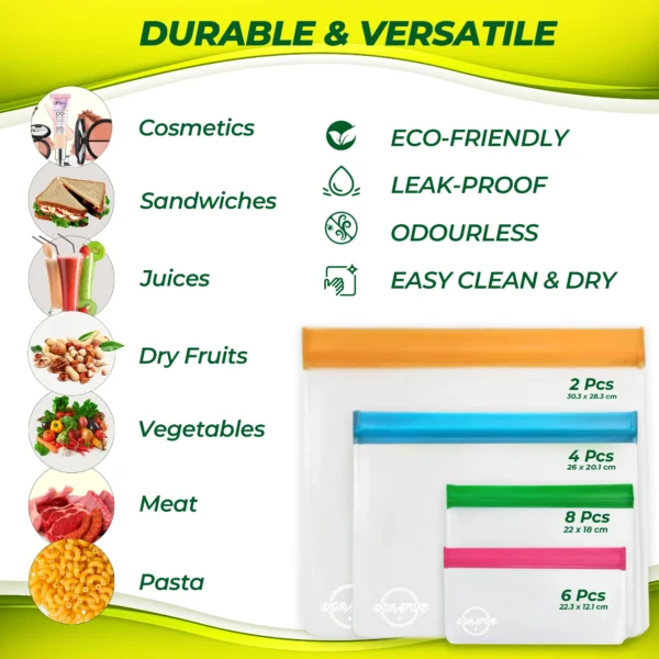 Uses of Durature Reusable Freezer Bags