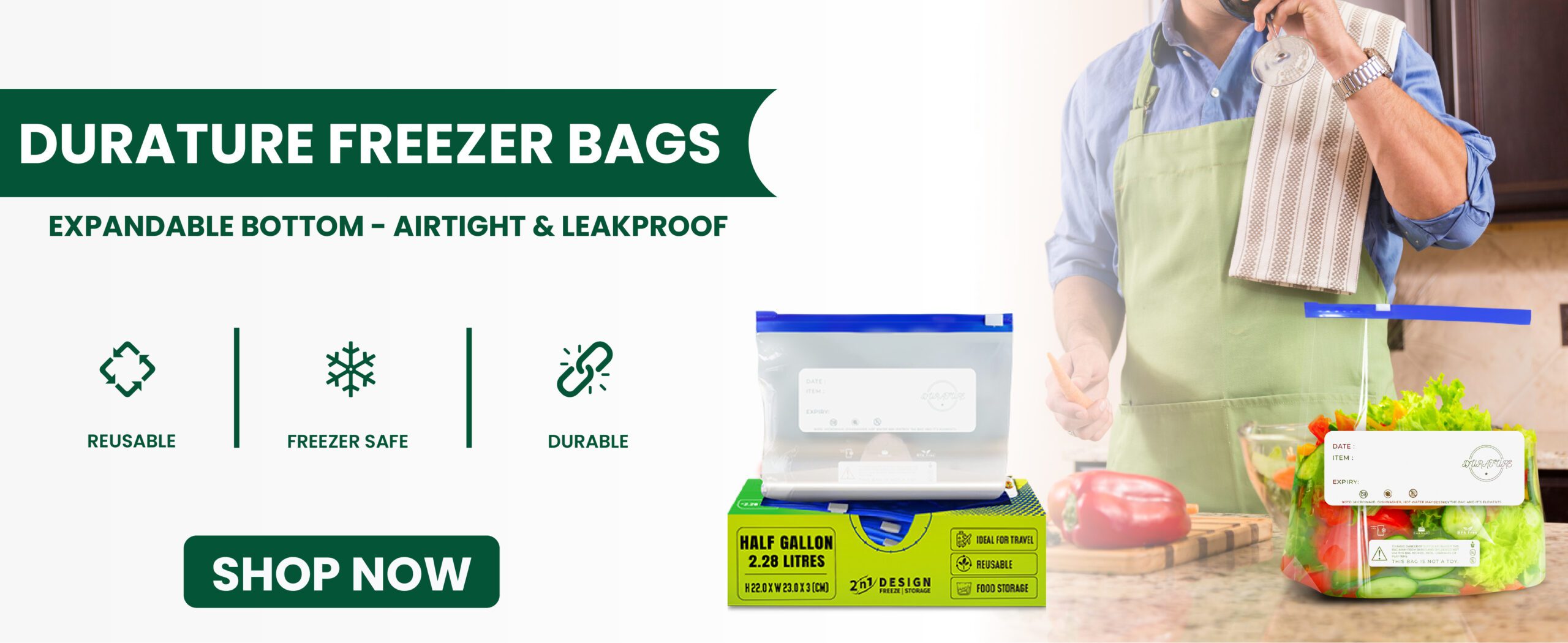 Reusable Ziploc Freezer Bags