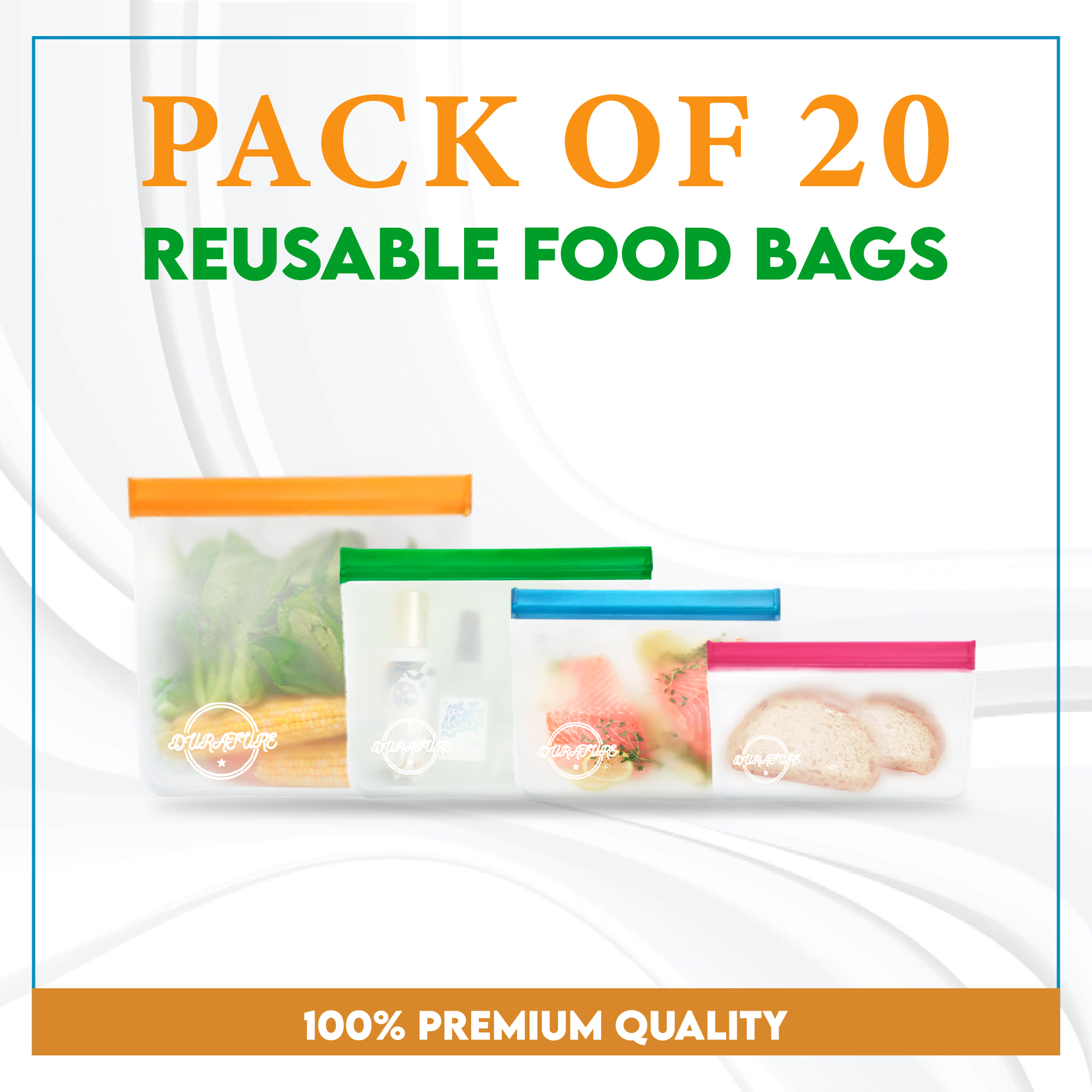 Pack of 20 Freezer Bags